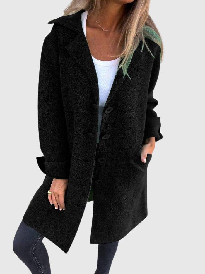 Léonie | Uvolněný dlouhý podzimní kabát